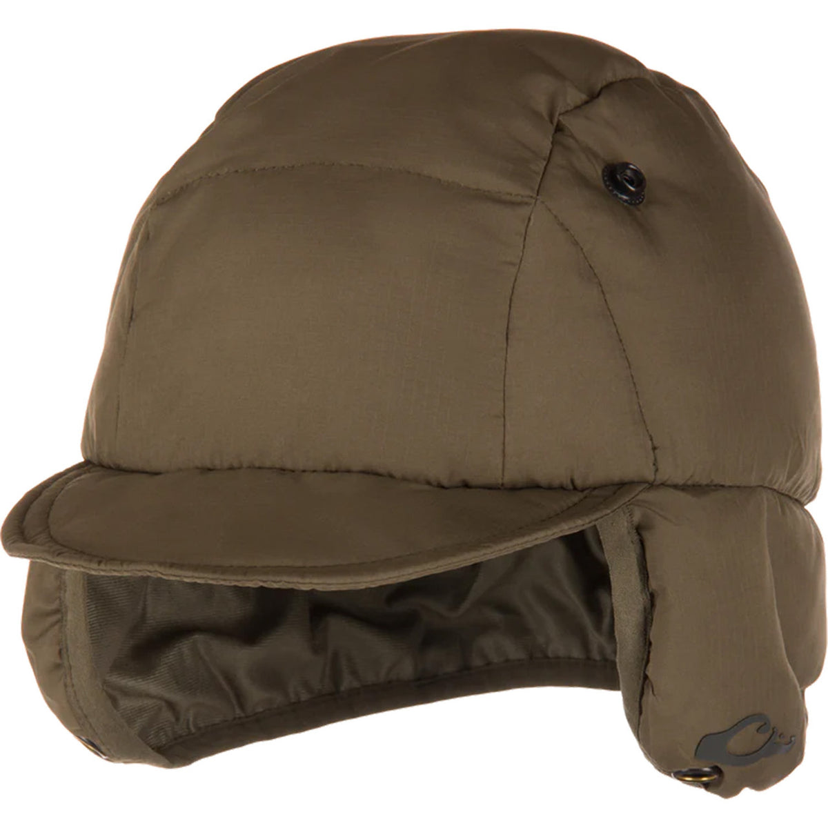 Image of the Drake LST Down Hat in Mud Brown