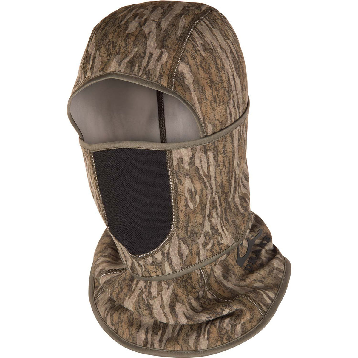 Image of the Drake Fleece Convertible Face Mask in Mossy Oak Bottomland