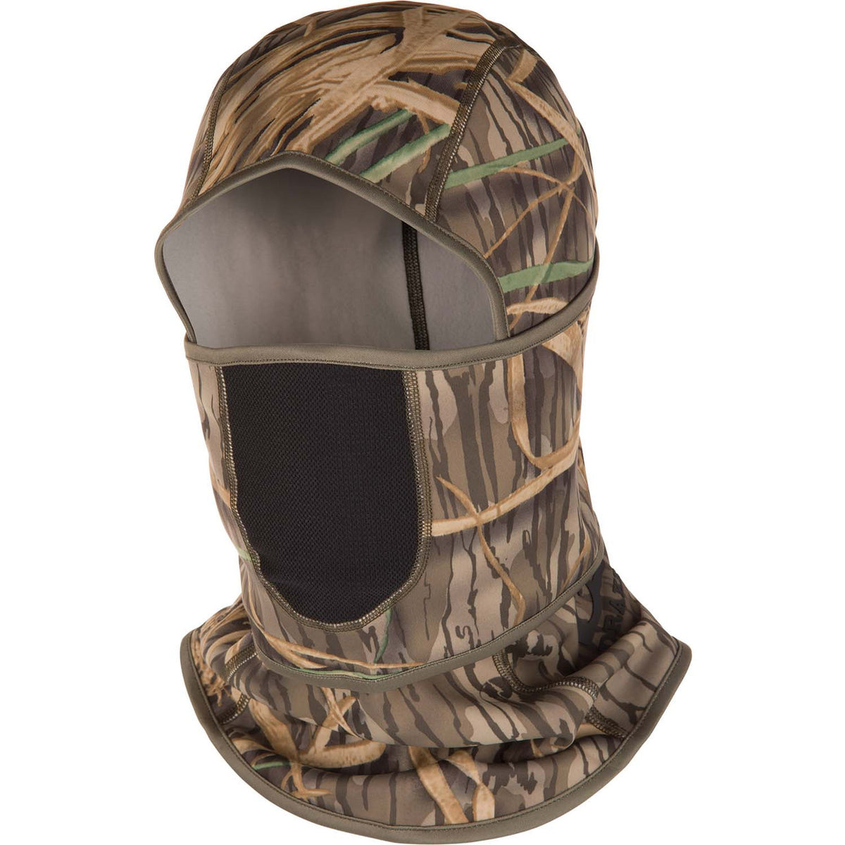 Image of the Drake Fleece Convertible Face Mask in Mossy Oak Original Shadow Grass