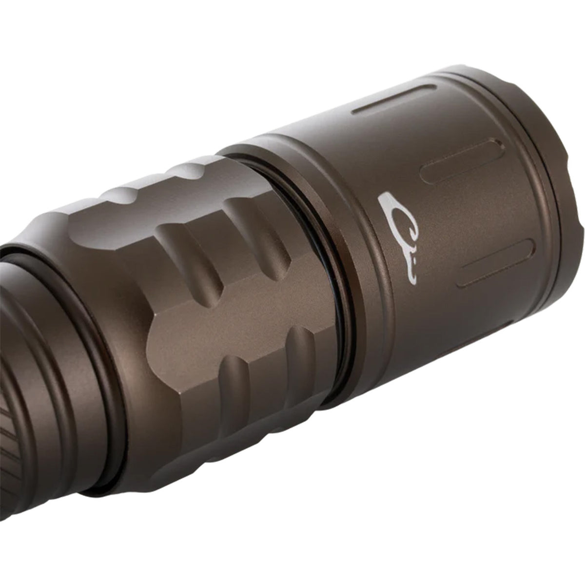 Close up image of the Drake EVO1000 Lumen Flashlight.