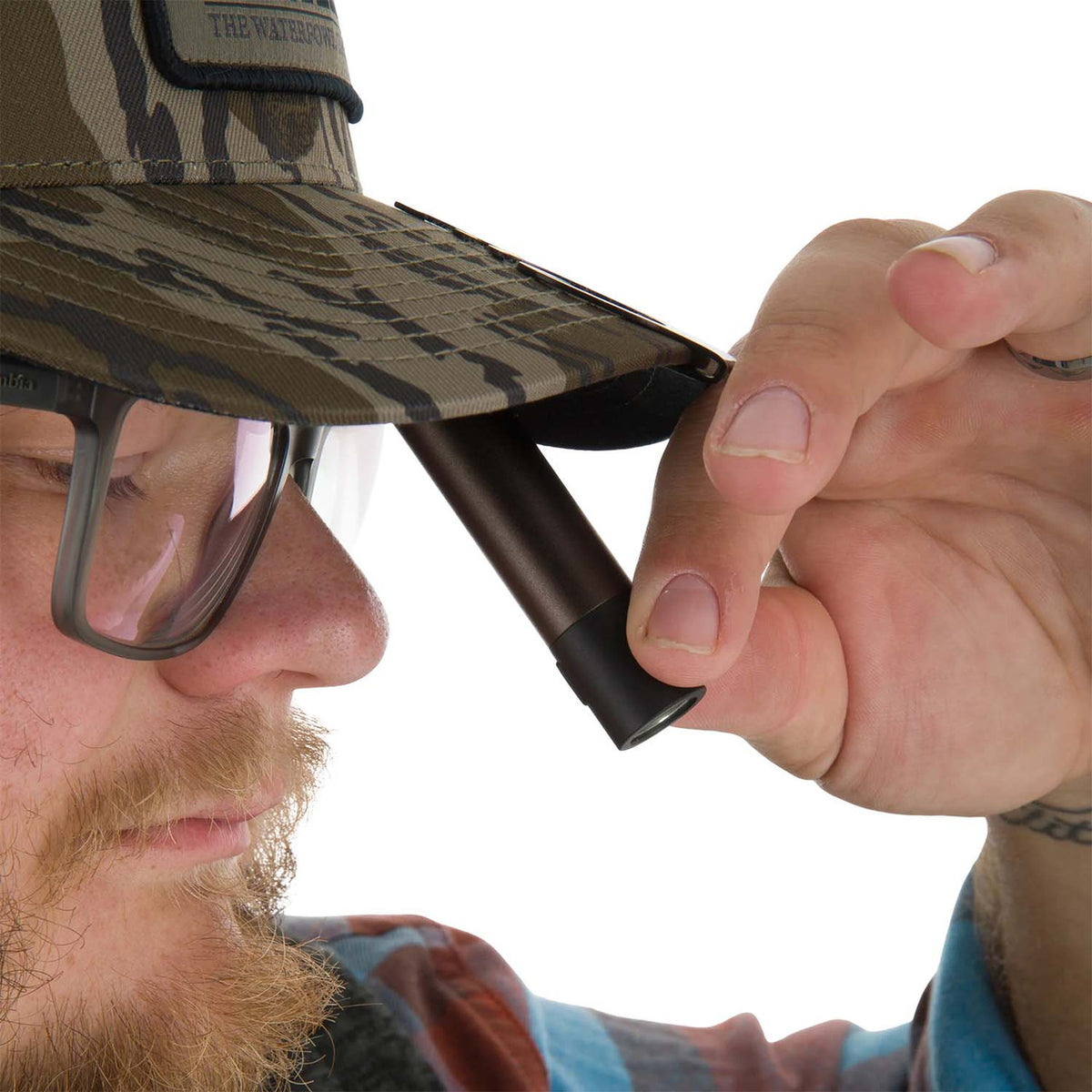 On Cap Image of the Drake Waterfowl Waterfowl Cap Light.
