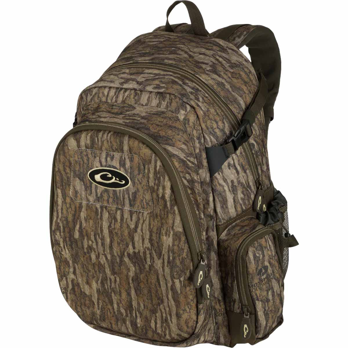 Drake Waterfowl Hardshell Every Day Pack Image in Mossy Oak Bottomland Old School Green