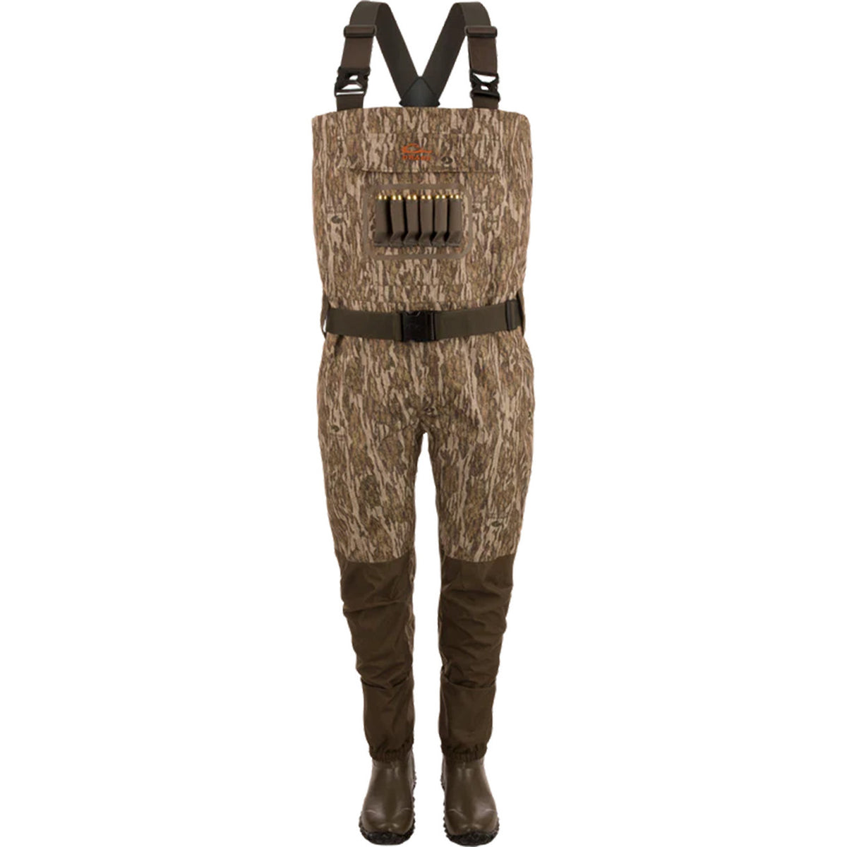 Image of the Drake Hardline Breathable Youth Wader in Mossy Oak Bottomland