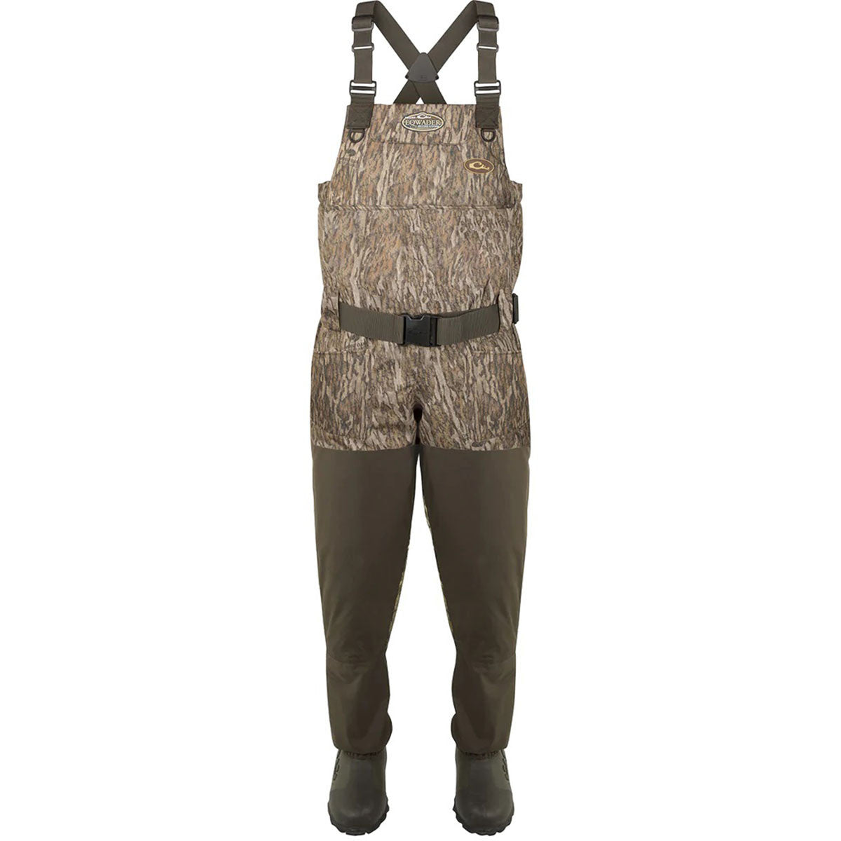 Drake Eqwader 1200g Insulated Breathable Chest Wader with Sewn-In Liner - Mossy Oak Bottomland