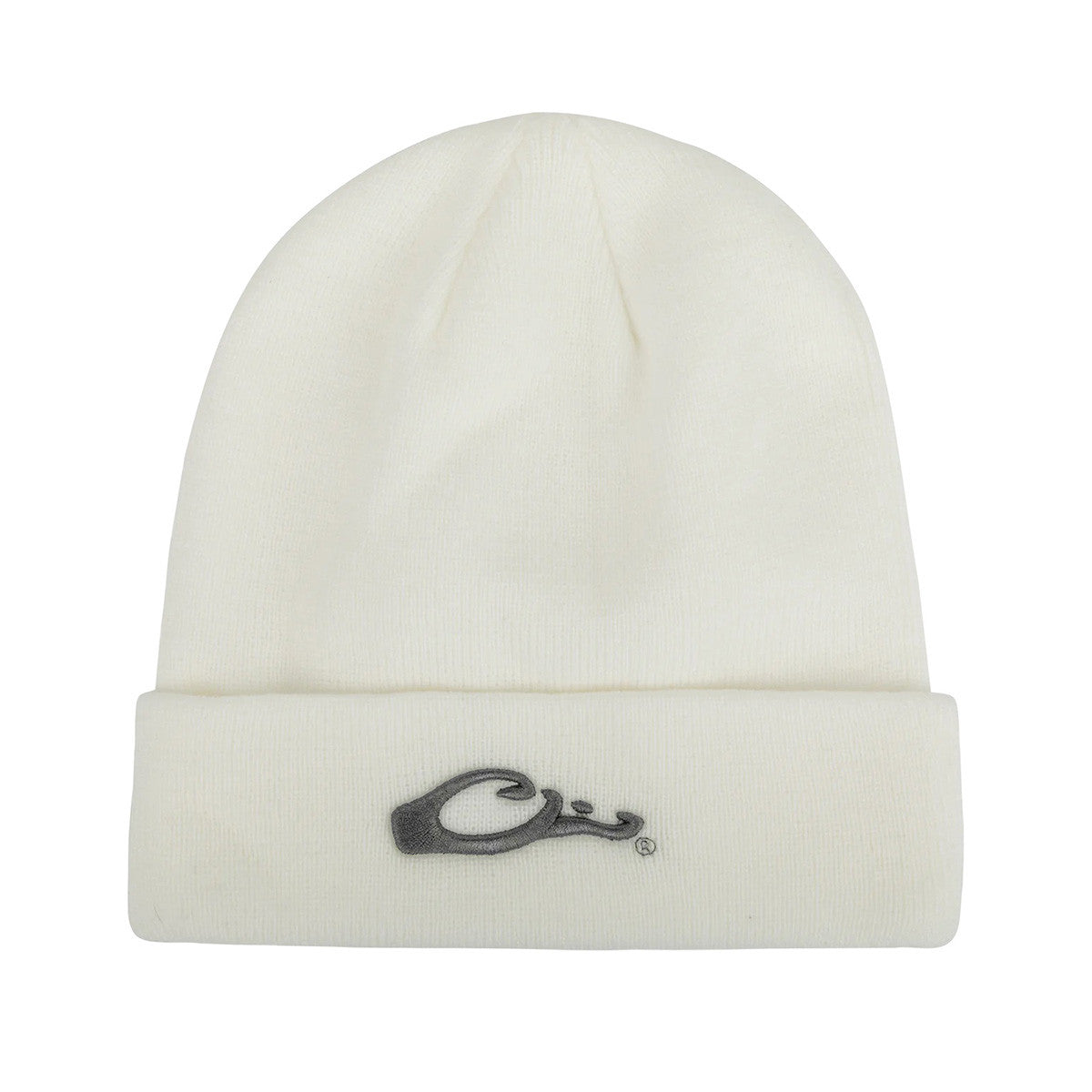 Drake Waterfowl Rib-Knit Stocking Cap Image in White Olive