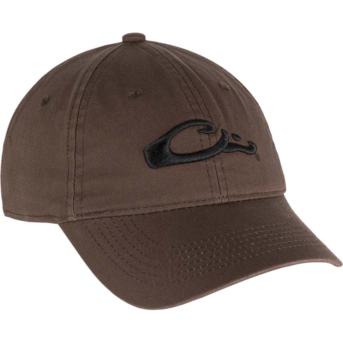 Drake Cotton Twill Large Logo Cap image in Brown