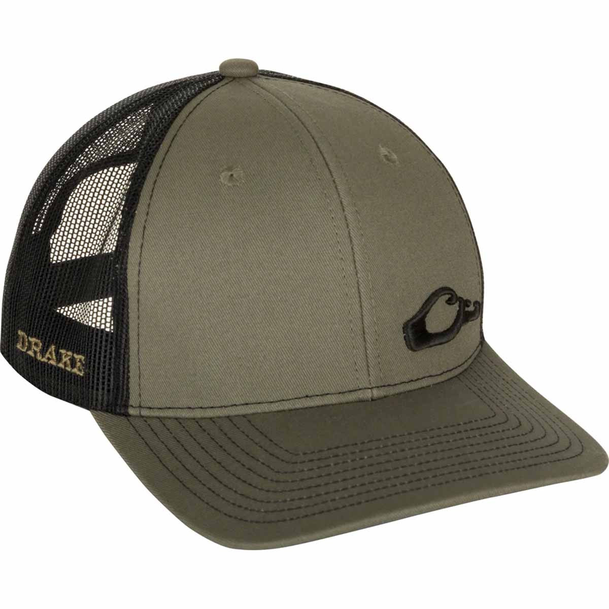 Drake Enid 2.0 Mesh Back Cap image in Dark Green Olive