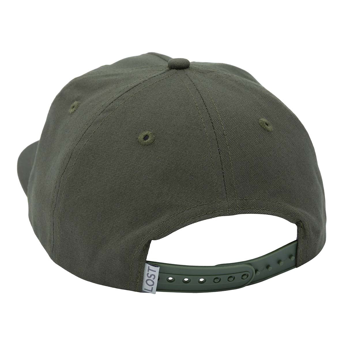 Drake Waterfowl X Lost DDTF Goat Rope Cap Olive-Gold Back Image