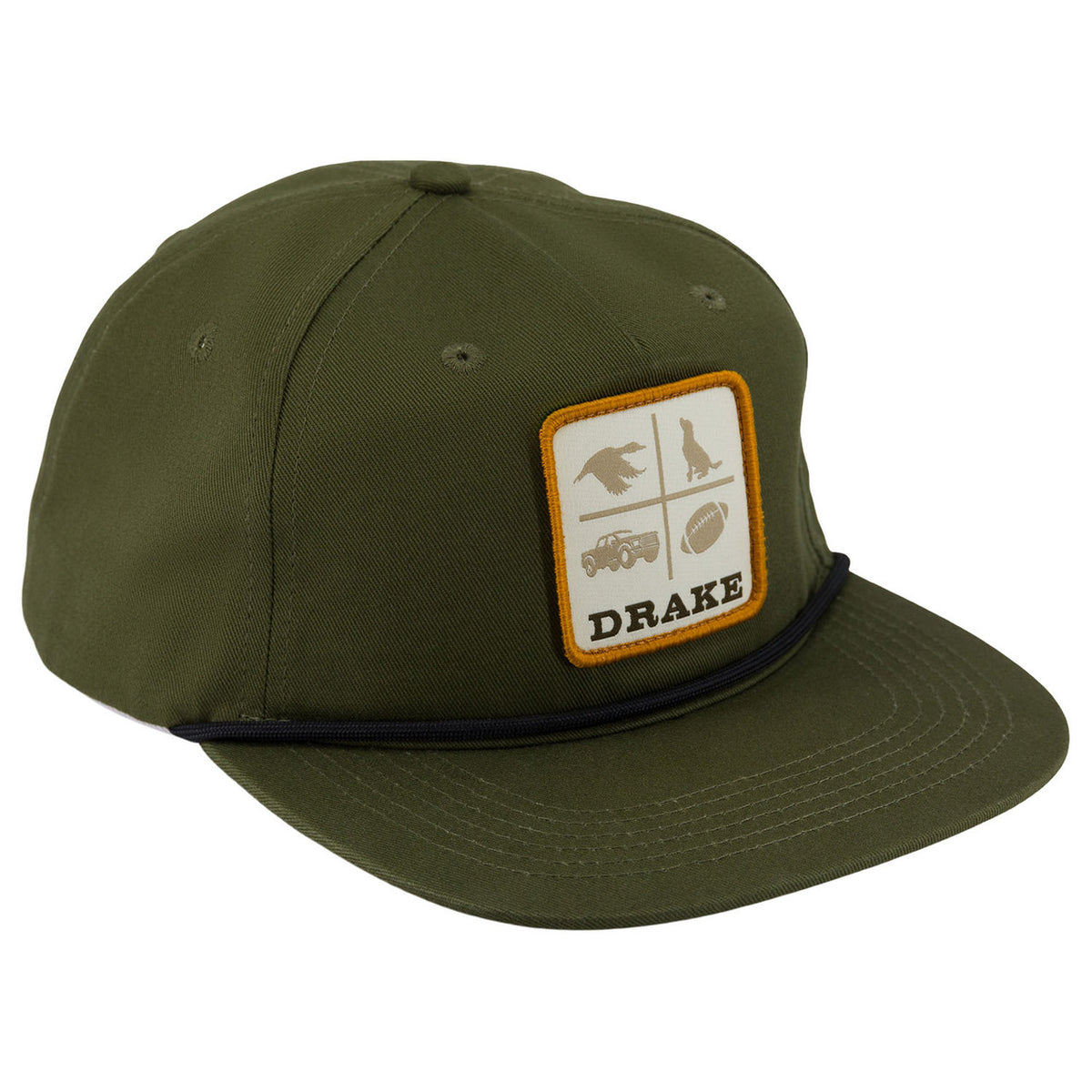 Image of the Drake X Lost Hat DDTF Goat Rope Cap in Olive Green