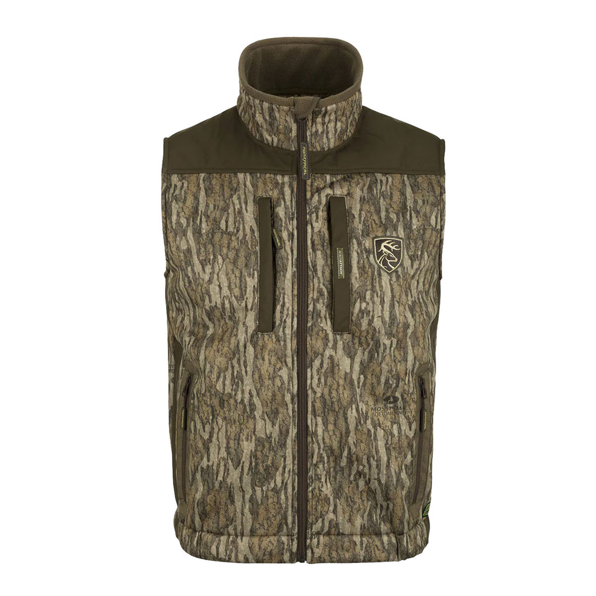 Drake Waterfowl Sandstill Windproof Vest with Agion Active XL Mossy Oak Bottomland Image