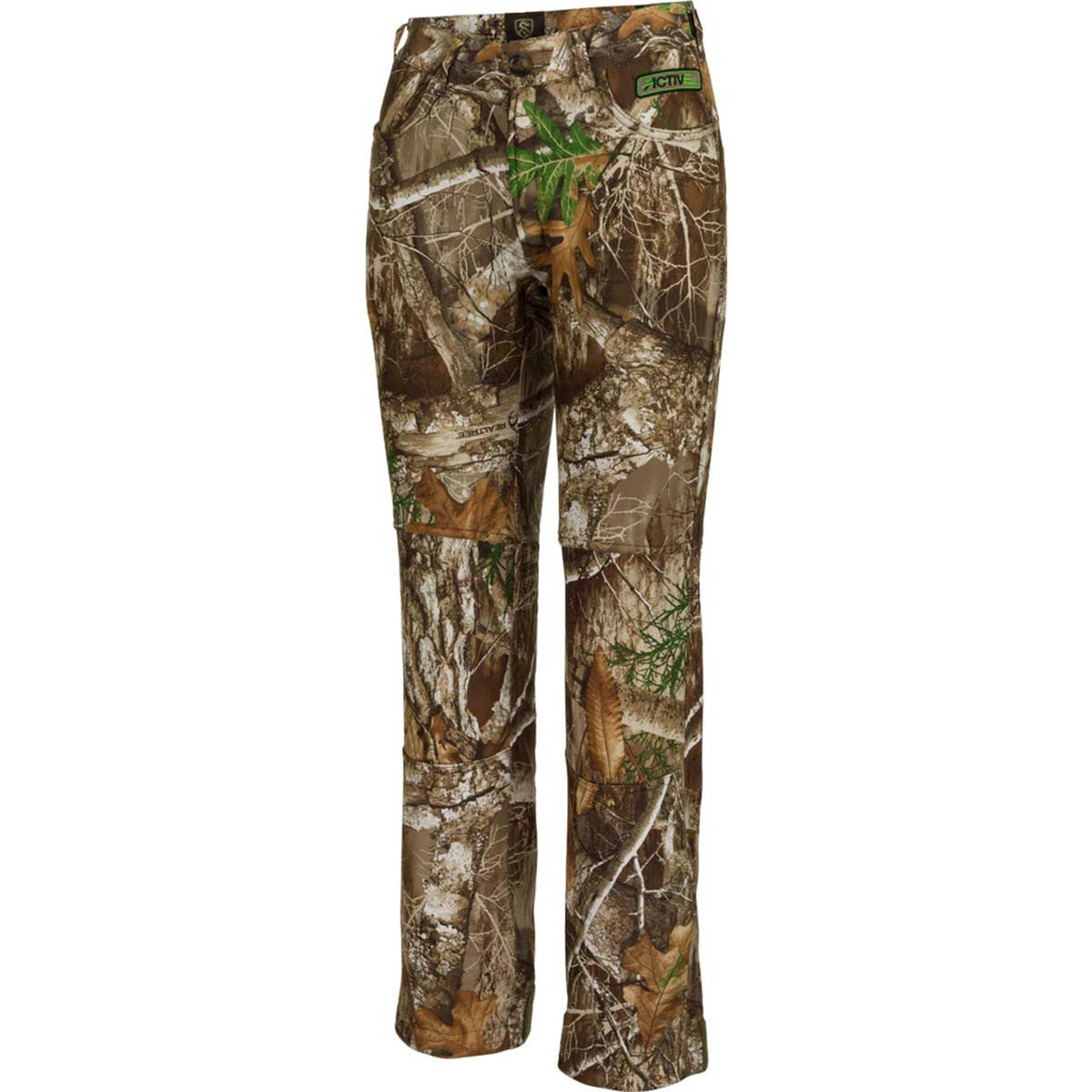 Drake Women's Endurance Jean Cut Pant with Agion Active XL Image in Realtree Edge