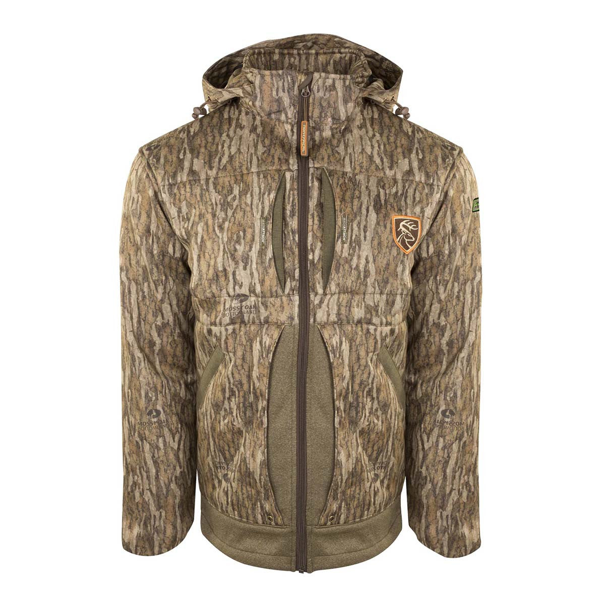 Drake Stand Hunters Endurance Jacket with Agion Image in Mossy Oak Bottomland