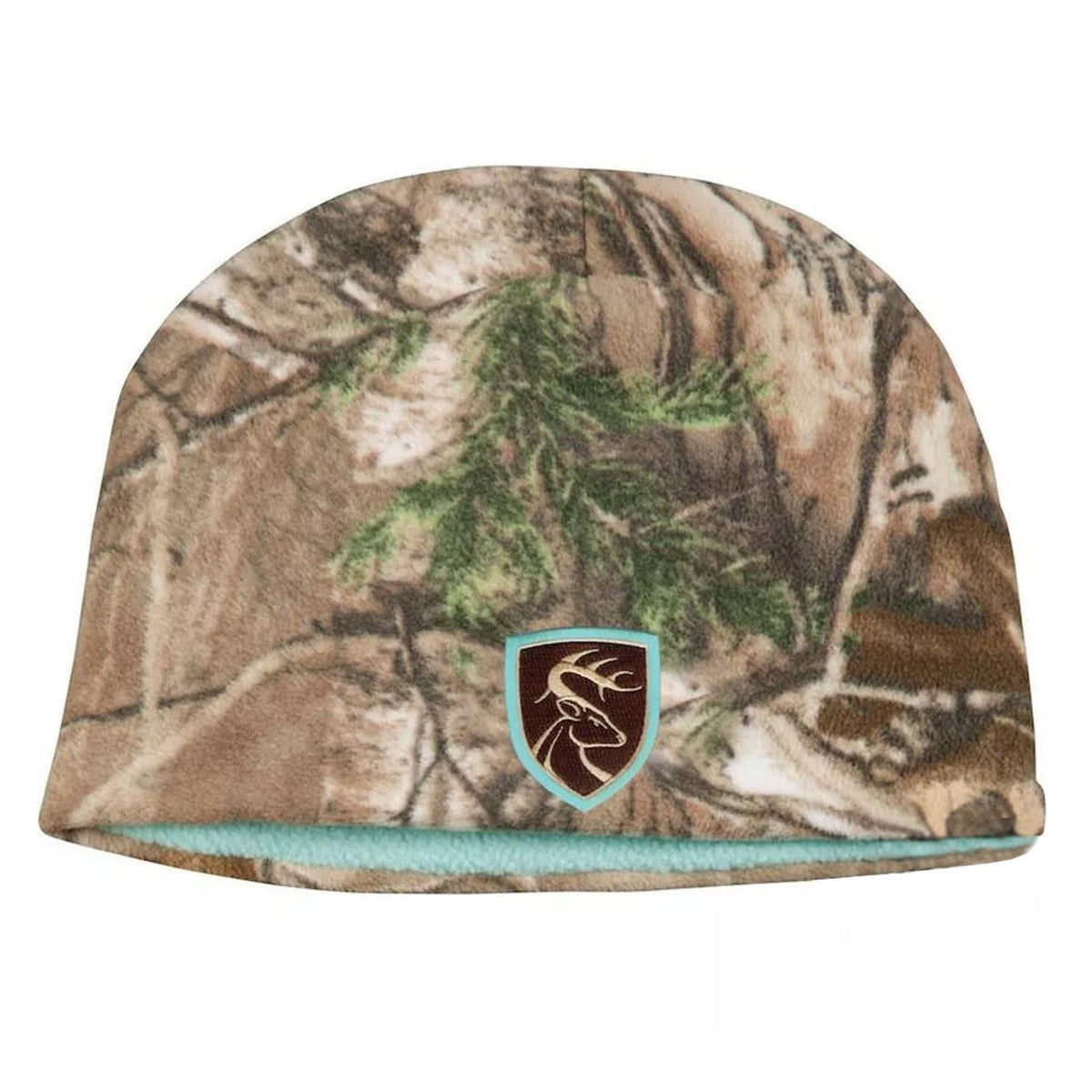 Drake Waterfowl Ladies' Fleece Beanie Image in Realtree Edge