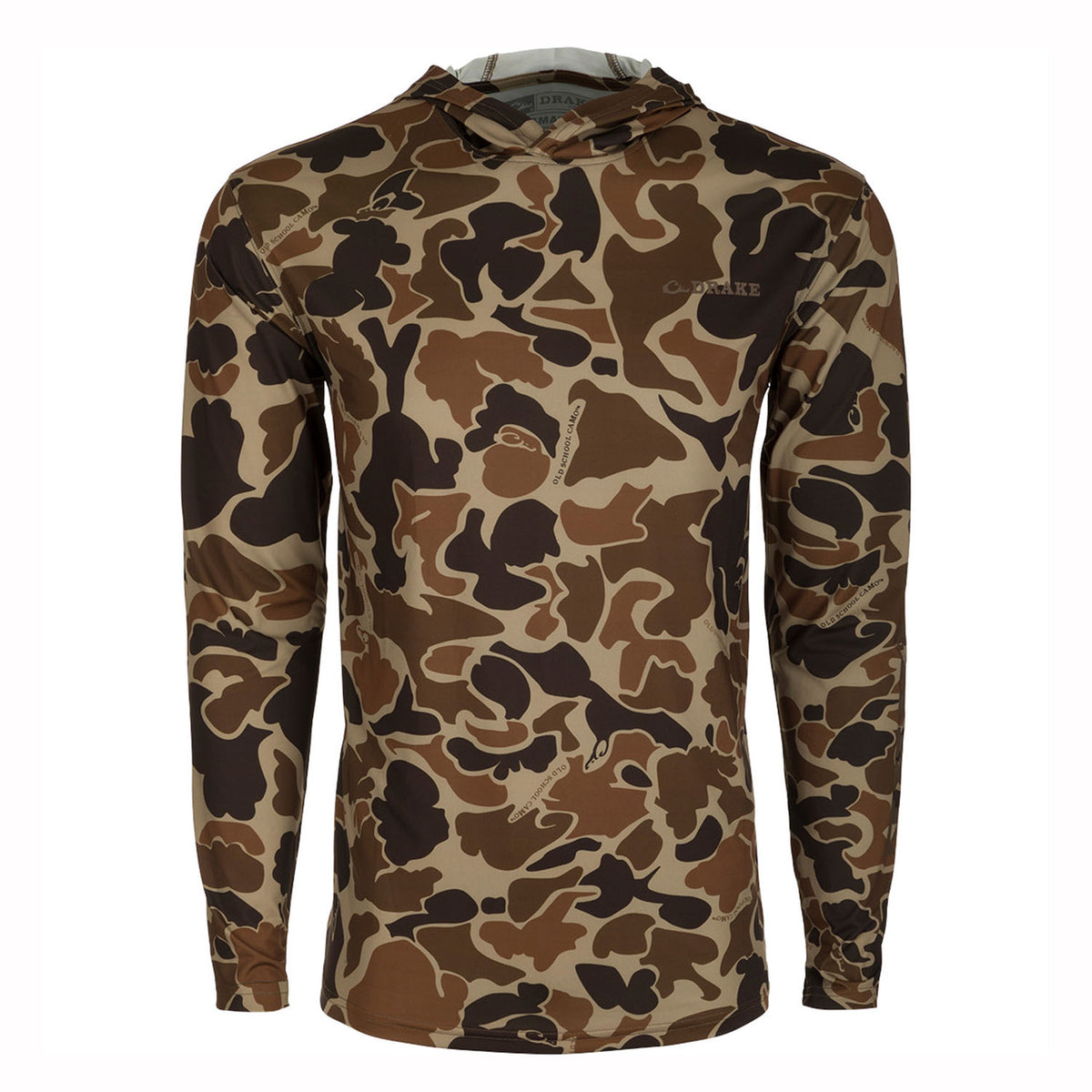 Drake Youth Long Sleeve Performance Hoodie Front Image in Old School