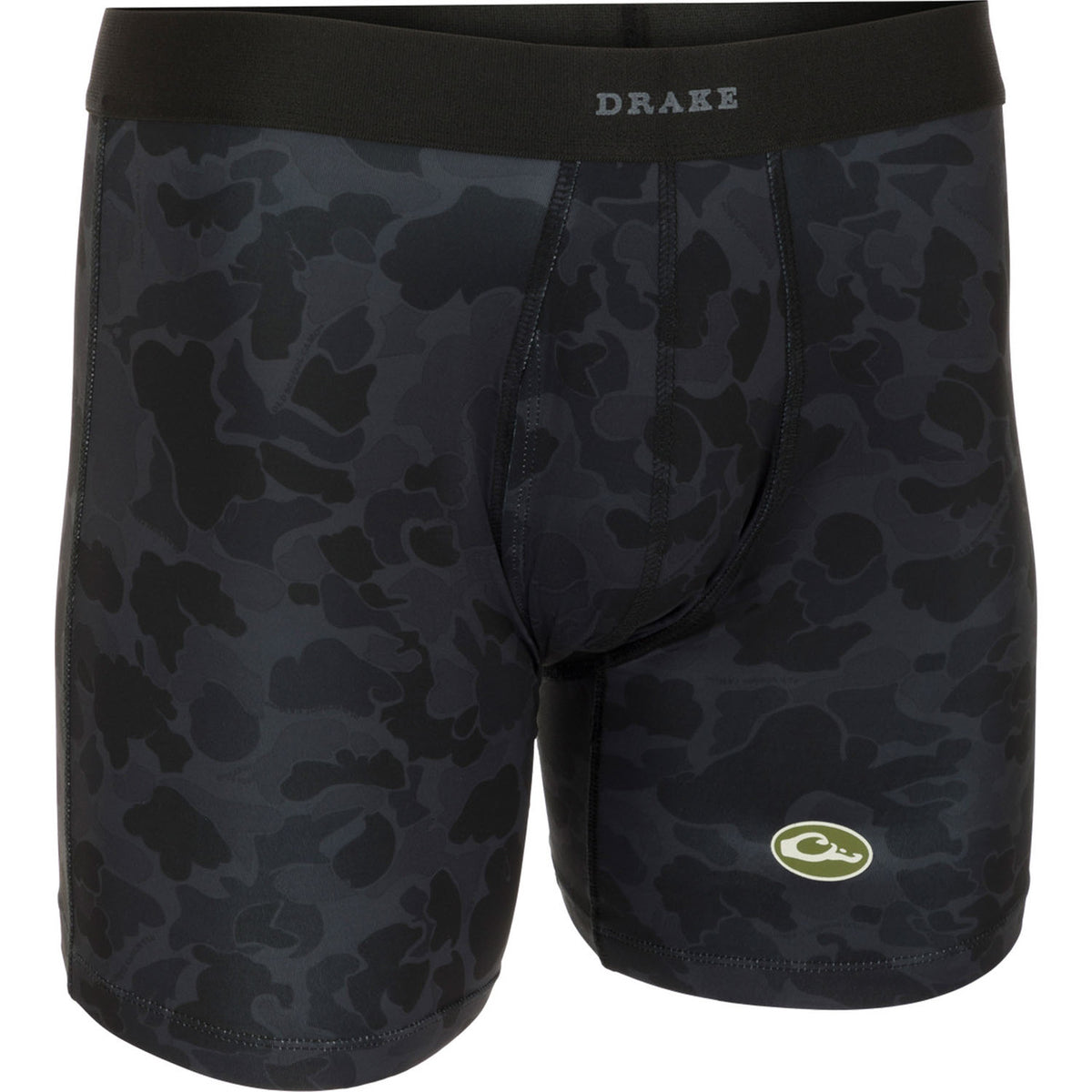 Image of the Drake Commando Boxer Brief in Old School Black