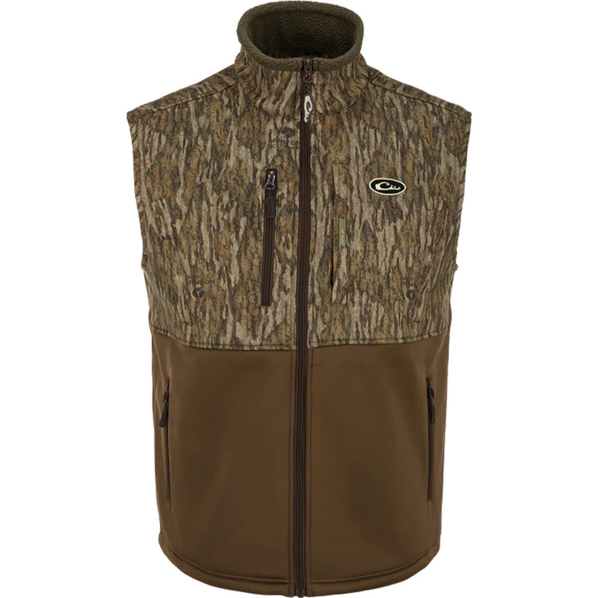 Drake Hole Shot Windproof Eqwader Vest - Mossy Oak Bottomland