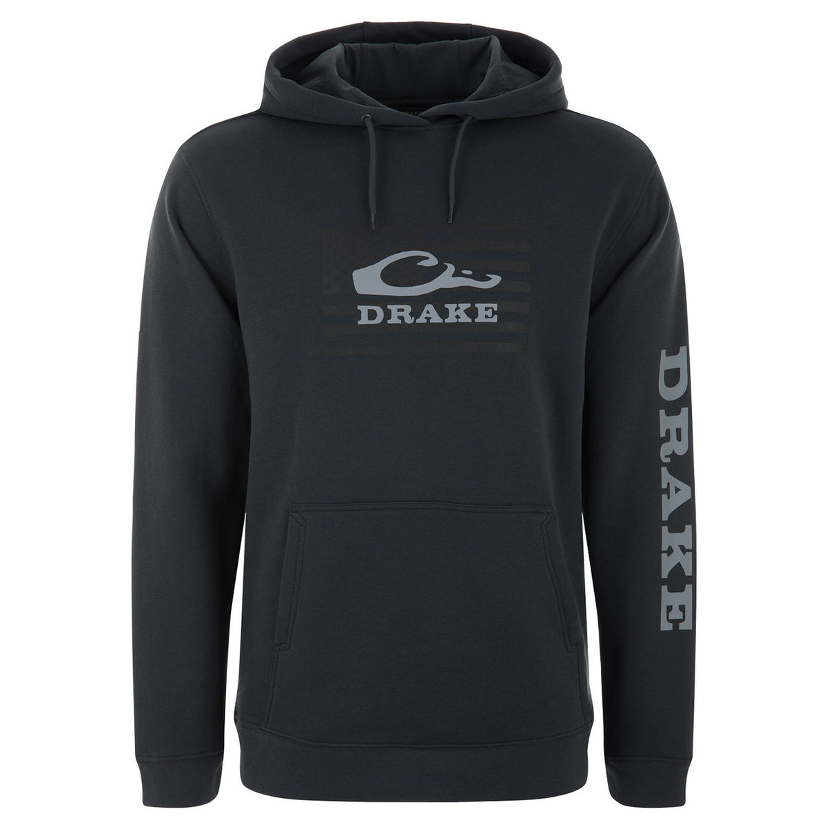 Image of the Cotton Logo Work Hoodie in Unexplored Black