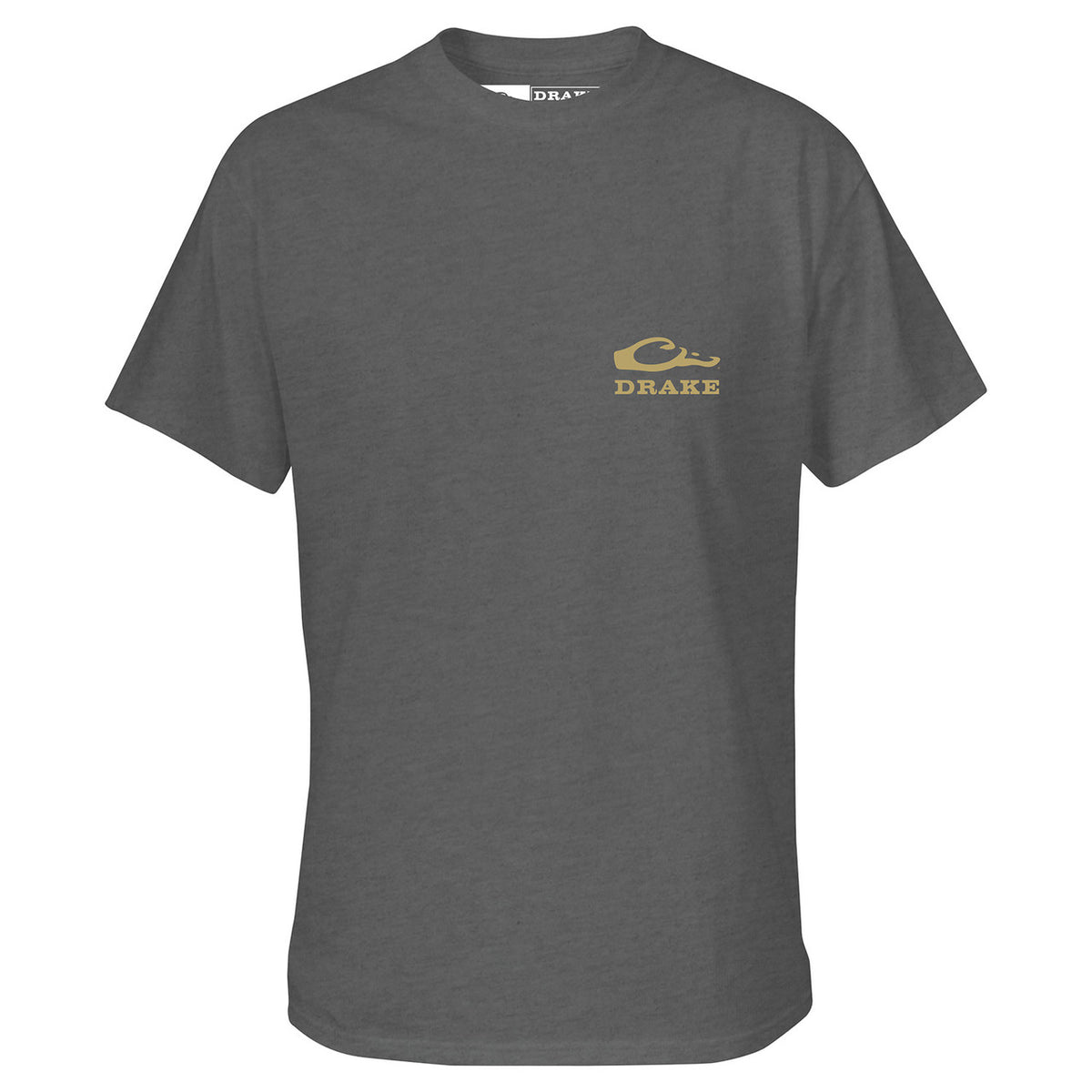 Drake Waterfowl Youth Back Cap Mallard Short Sleeve T-Shirt Front Image
