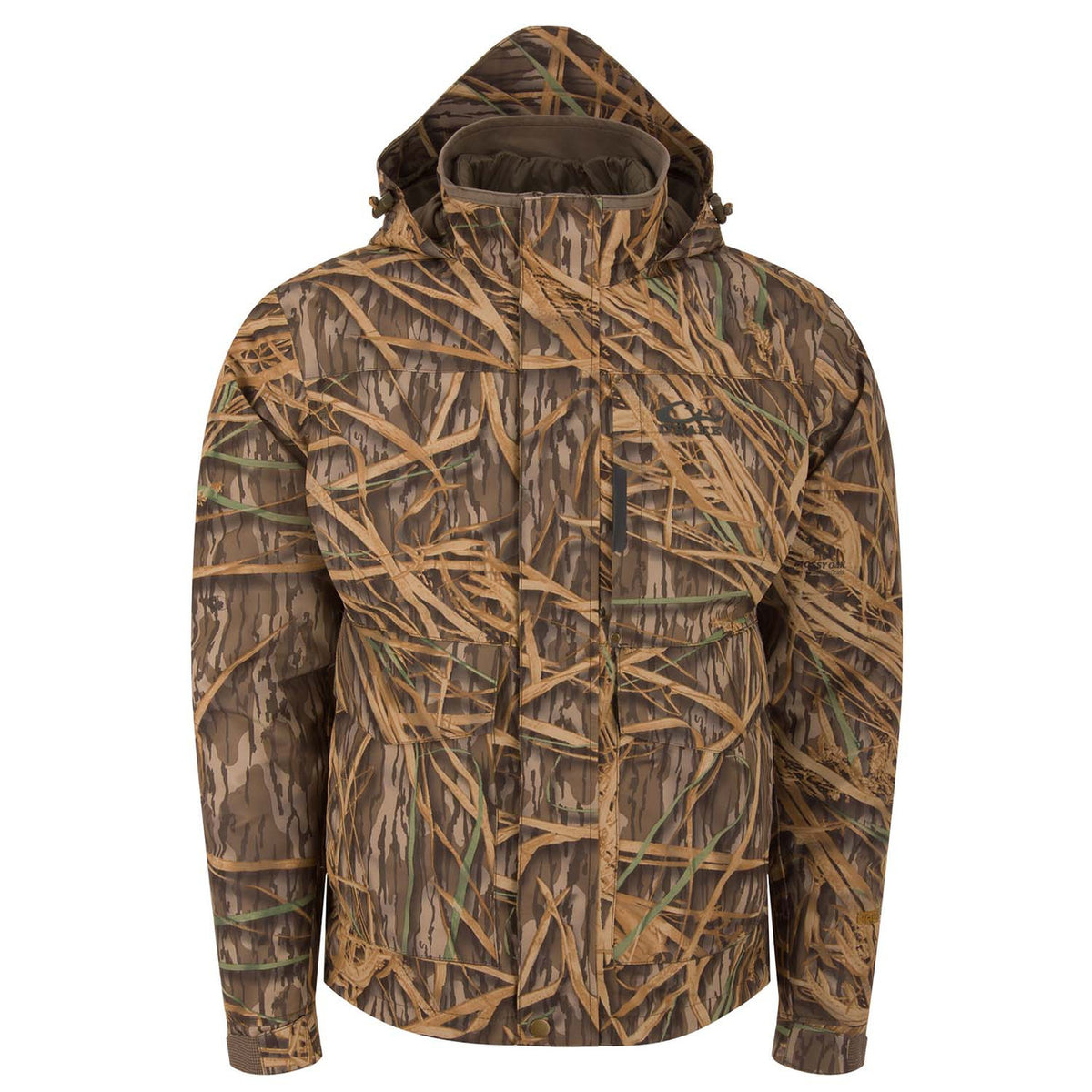 Drake Waterfowl LST Hardline 3-in-1 Jacket Image in Mossy Oak Original Shadow Grass
