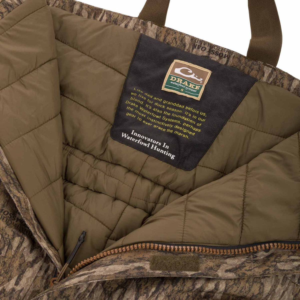 Drake Waterfowl LST Hardline Insulated Bib Insulated Lining Image.