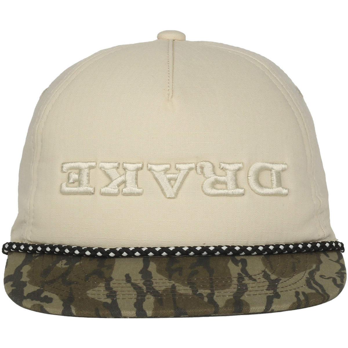 Drake Flatbill 2 Tone Ripstop Rope Cap front image