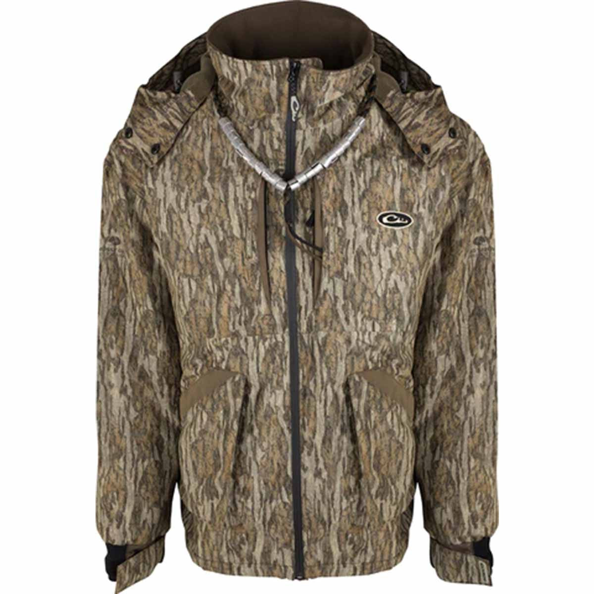 Drake Waterfowl Refuge 3.0 Waterfowler's Wading Jacket Image in Mossy Oak Bottomland