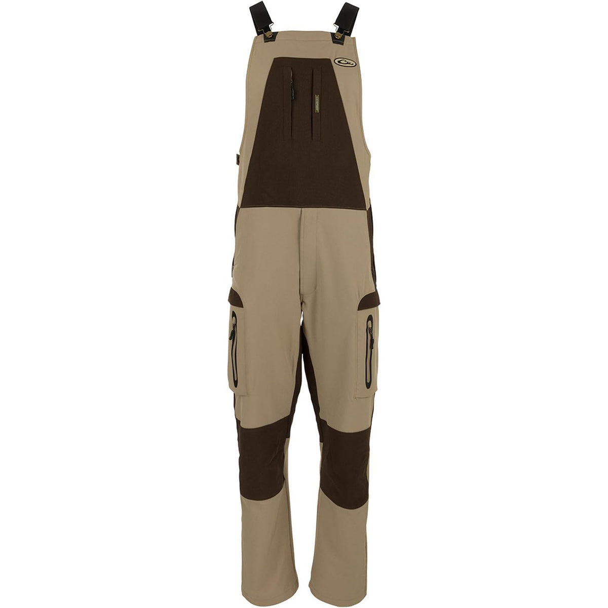 Drake MST Tech Stretch Bibs - Timber Wolf Khaki