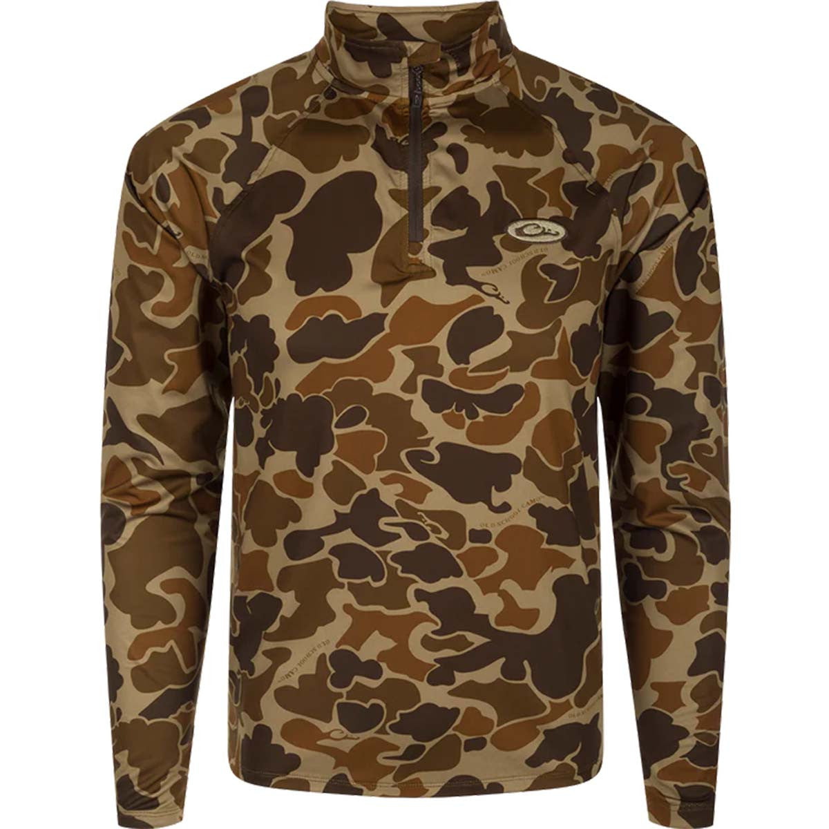 Drake Waterfowl EST Microlite 1/4-Zip Pullover Image in Old School