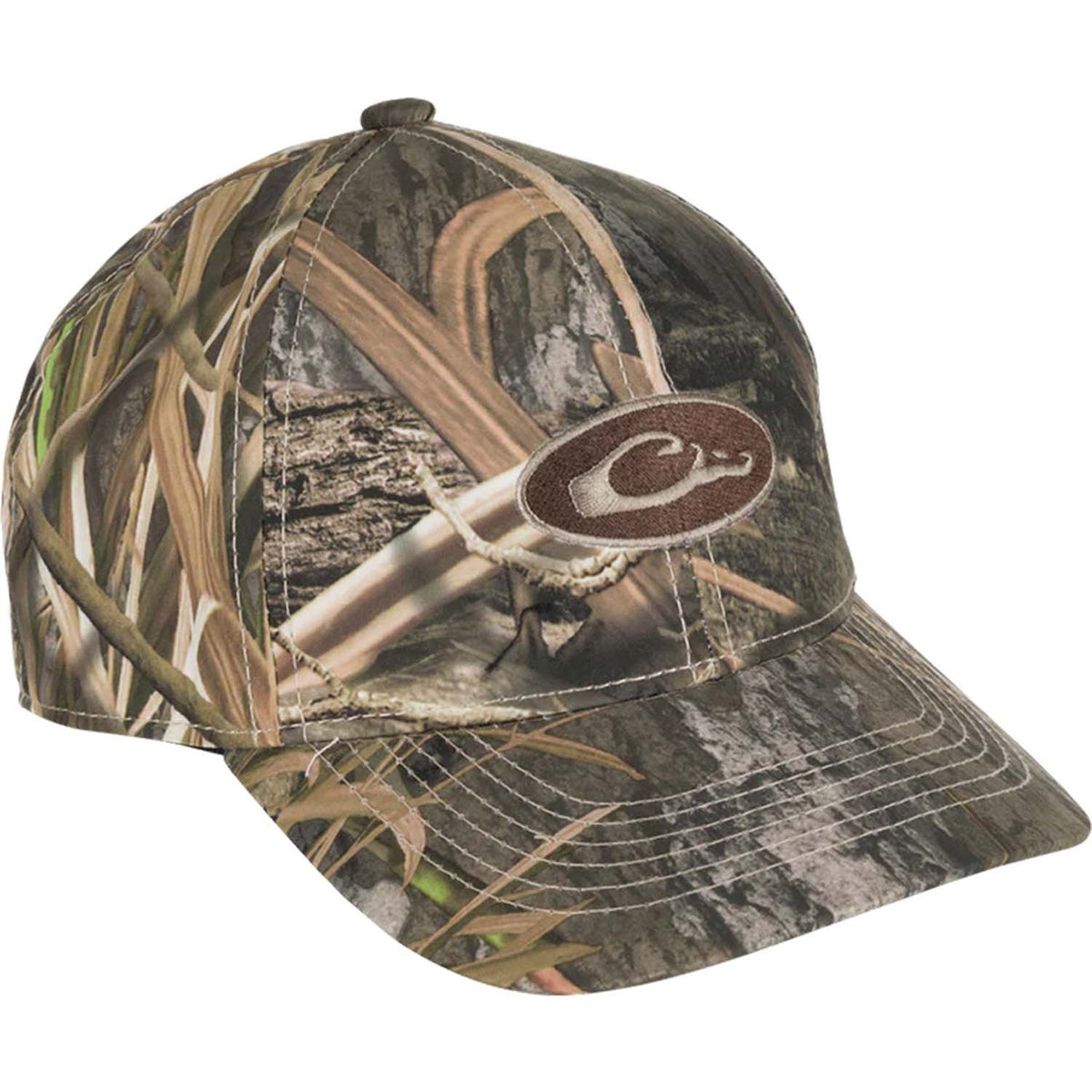 Drake Waterproof Camo Cap image in Mossy Oak Habitat