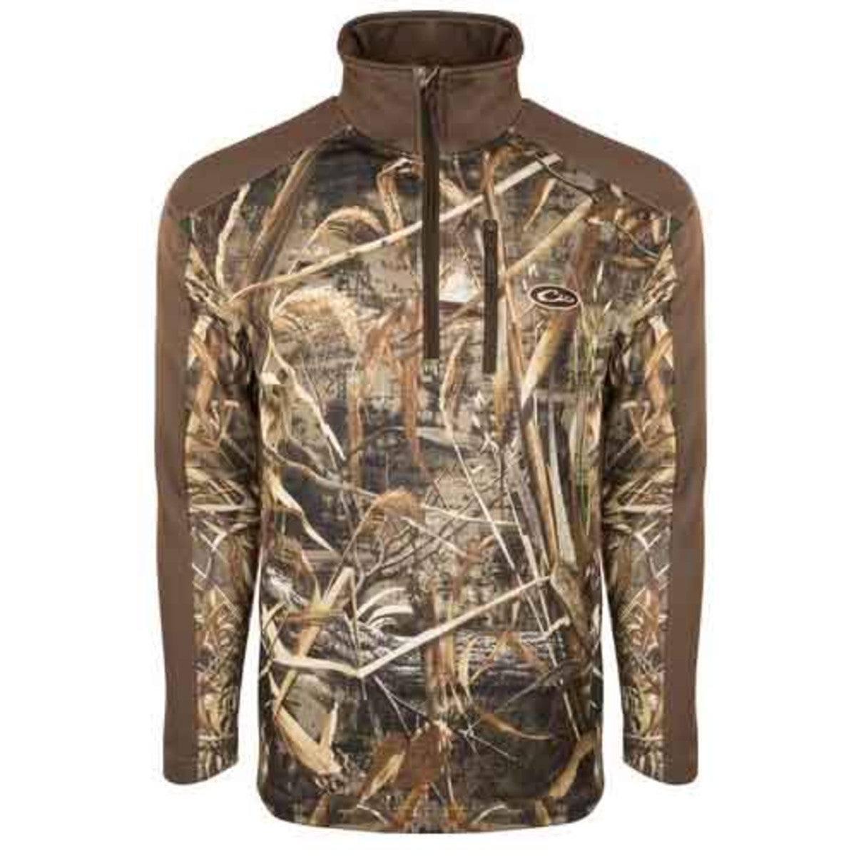 Drake Waterfowl Camo Breathelite 2.0 1/4 Zip Pullover Image in Realtree Max 5