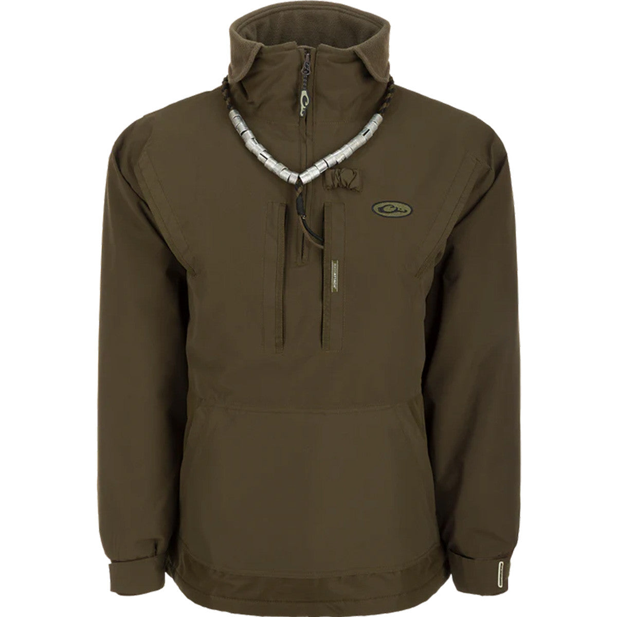 Drake MST Waterfowl Fleece-Lined 1/4 Zip 2.0 - Green Timber