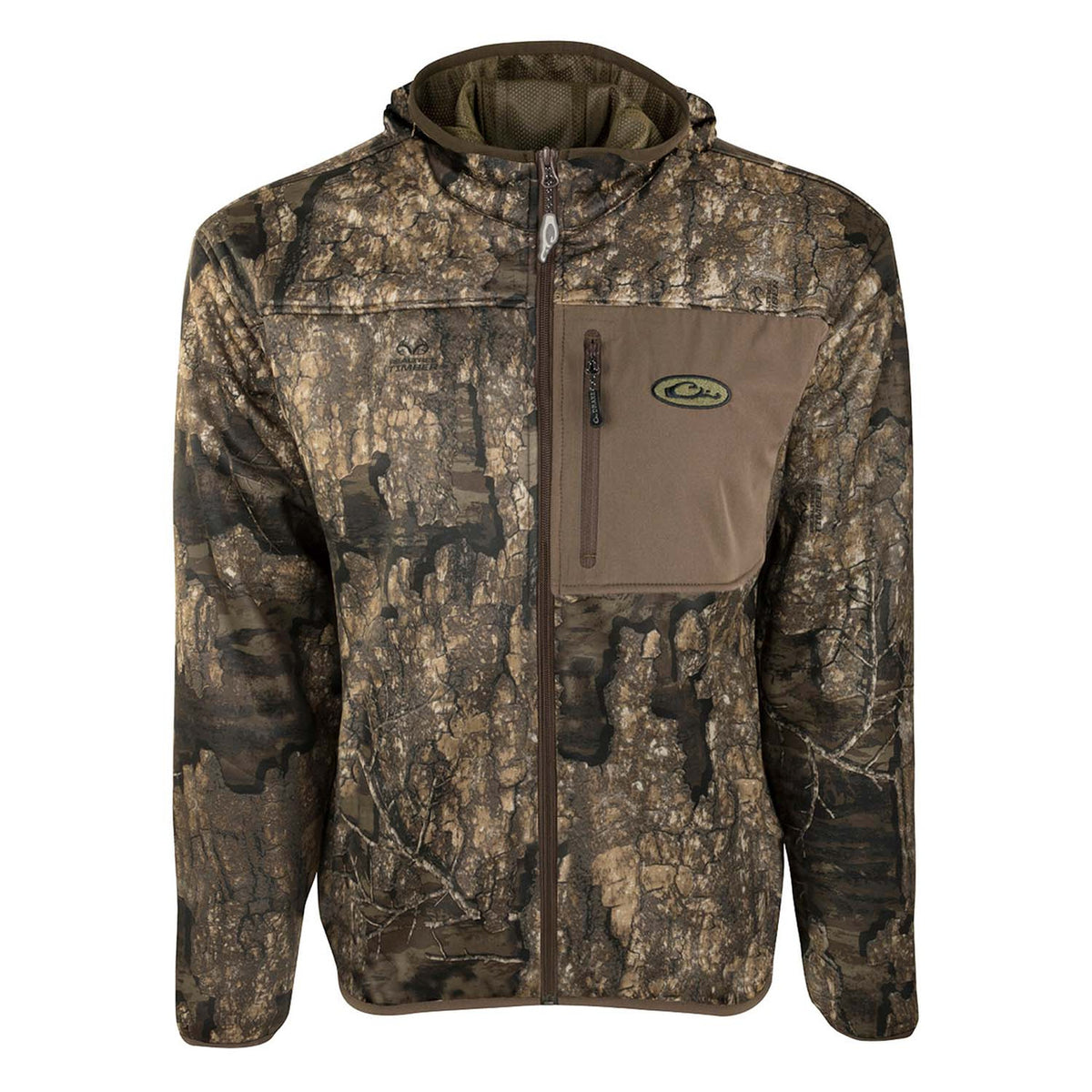 Drake Waterfowl Technical Performance Fleece Full Zip Jacket Image in Realtree Timber
