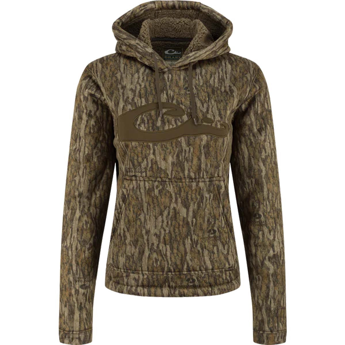 Drake LST Womens Silencer Hoodie - Mossy Oak Bottomland