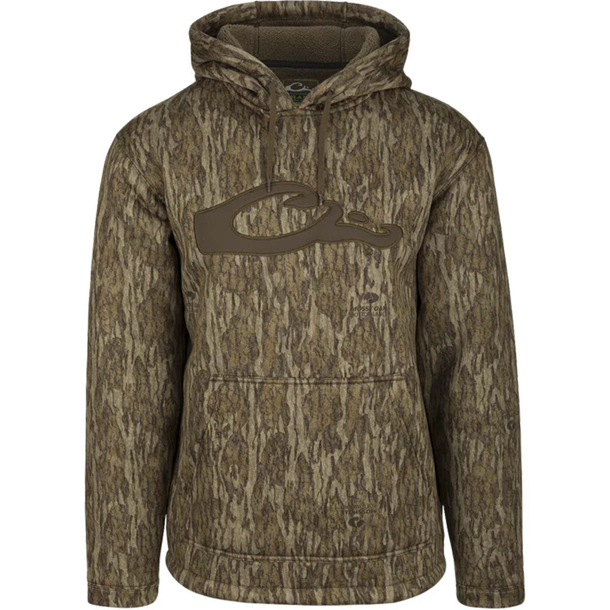 Drake LST Youth Silencer Hoodie image in Mossy Oak Bottomland