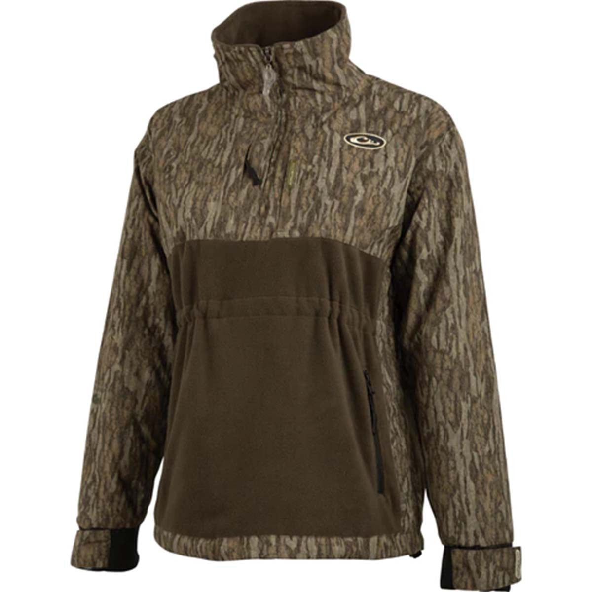 Drake Women's MST Eqwader plus 1/4 Zip - Mossy Oak Bottomland Image