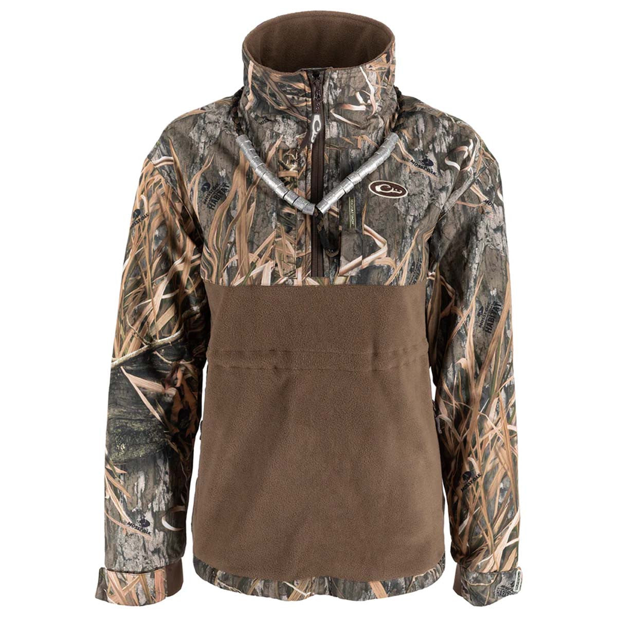 Drake Women's MST Eqwader plus 1/4 Zip - Mossy Oak Habitat Image