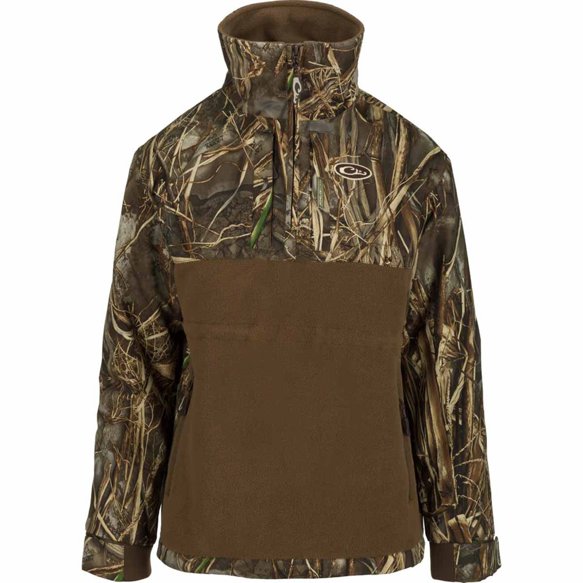 Drake Women's MST Eqwader plus 1/4 Zip - Realtree Max 7