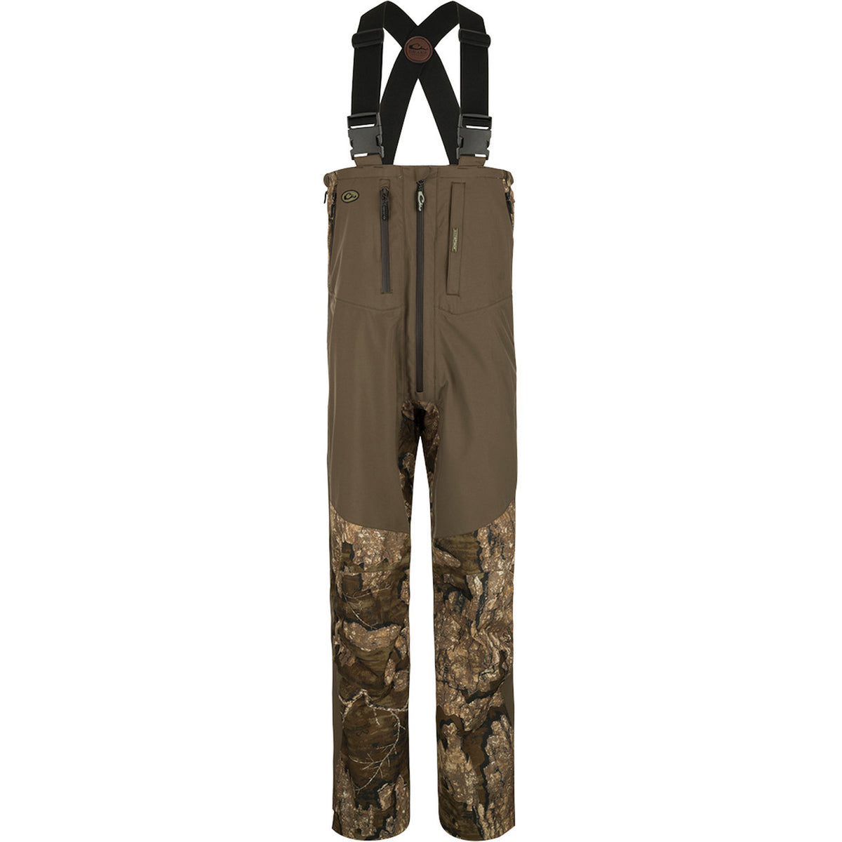 Drake EST Guardian Elite Pro Ultralight 3-Layer Bibs Image in Realtree Timber