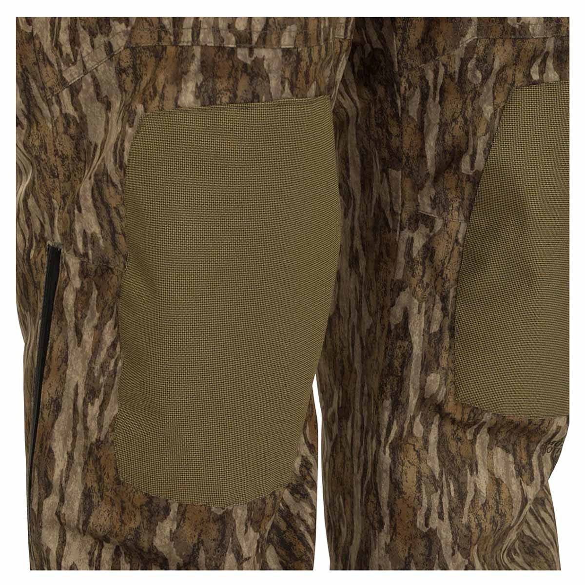 Drake Waterfowl MST Waist-High Insulated Bibs Knee Protectors Image in Mossy Oak Bottomland
