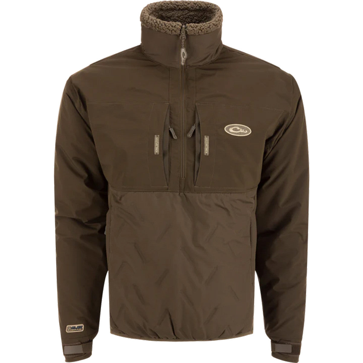 Drake LST Guardian Flex Double Down Eqwader 1/4 Zip - Green Timber
