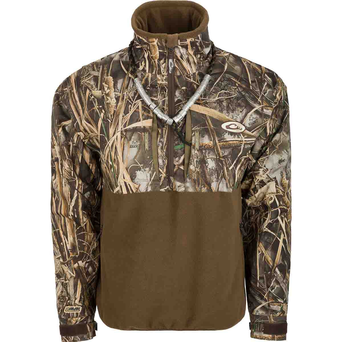 Drake MST Guardian Eqwader Flex Fleece 1/4 Zip Jacket - Realtree Max 7