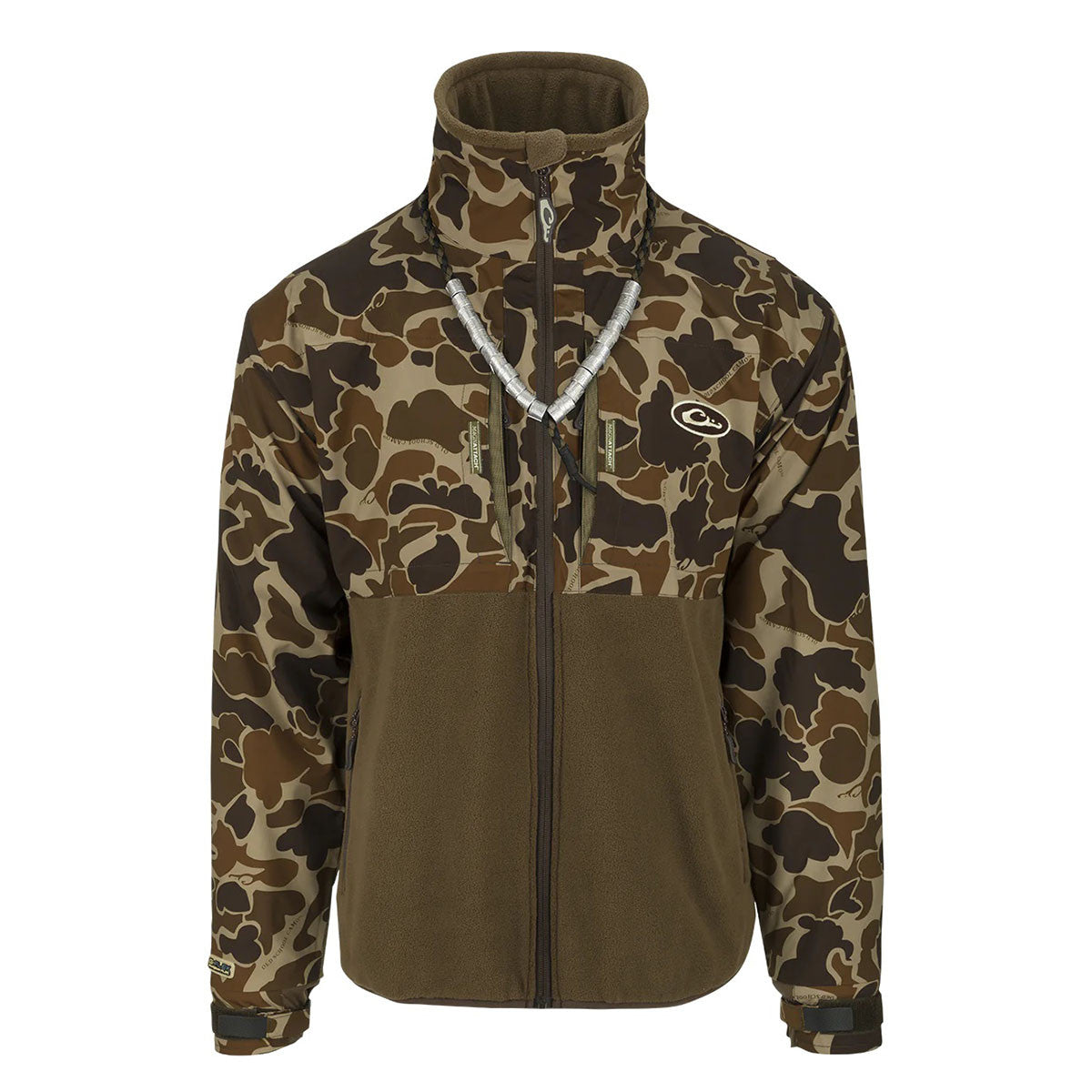 Drake Waterfowl MST Guardian Eqwader Flex Fleece Full-Zip Jacket Image in Old School