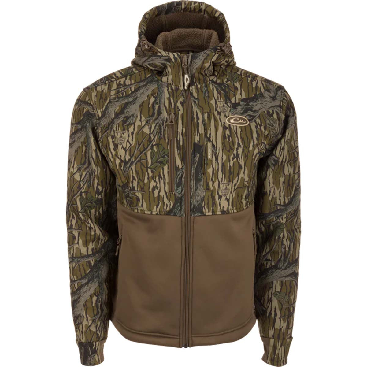 Drake MST Full Zip Hole Shot Hooded Windproof Eqwader - Original Treestand Two-Tone
