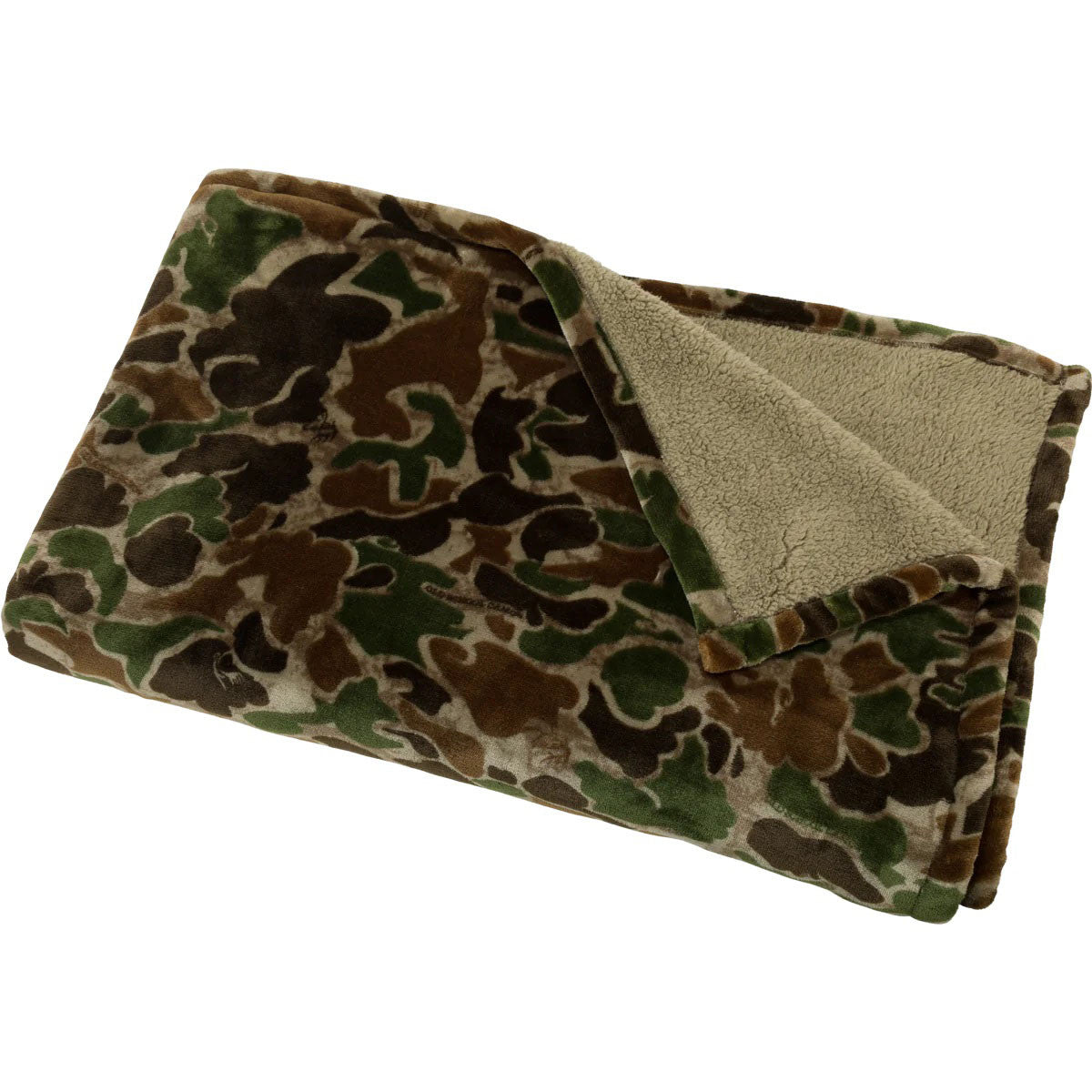 Drake Waterfowl Old school Fleece Blanket Image in Old School Green