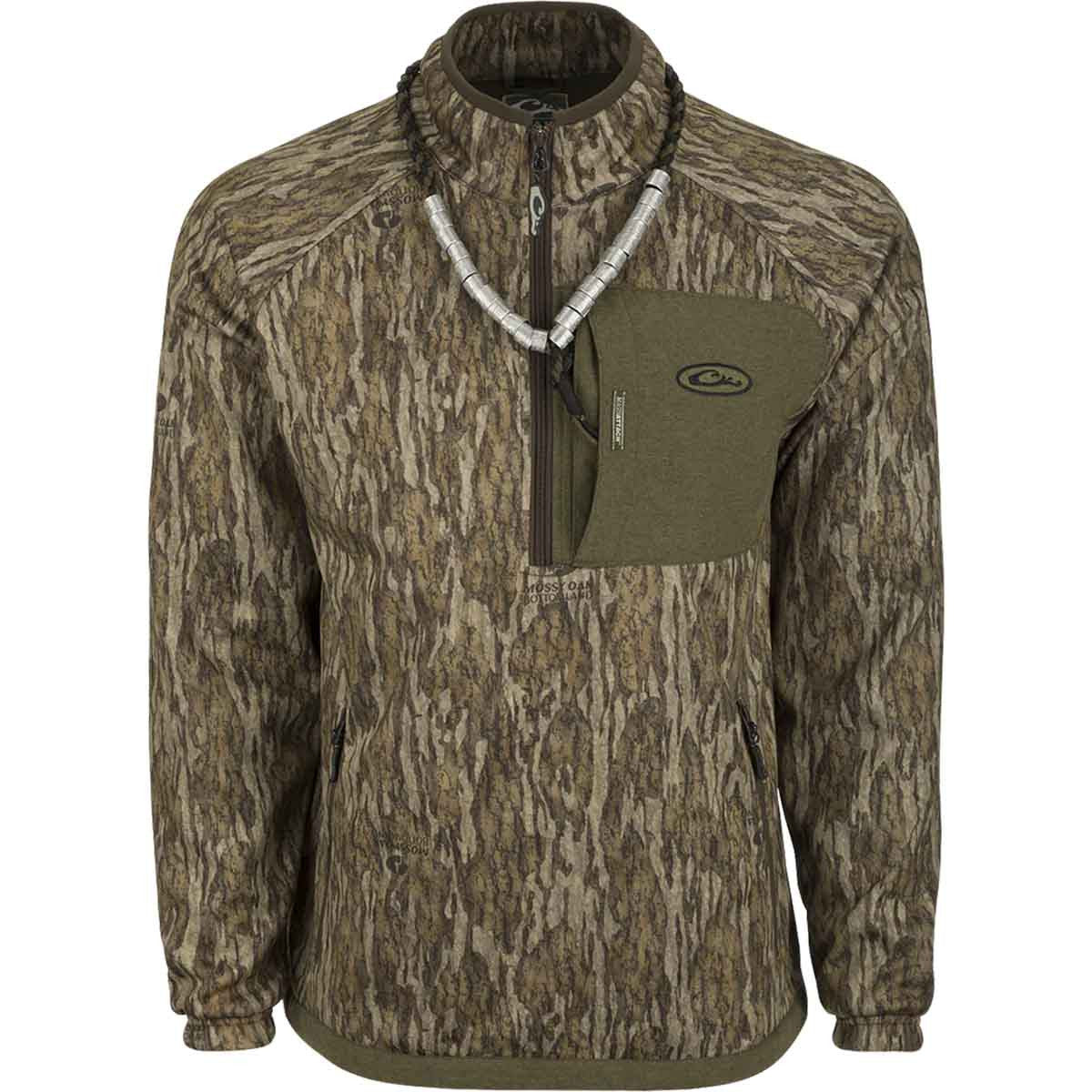 Image of the  Drake Waterfowl MST Endurance 1/4 Zip Pullover in Mossy Oak Bottomland