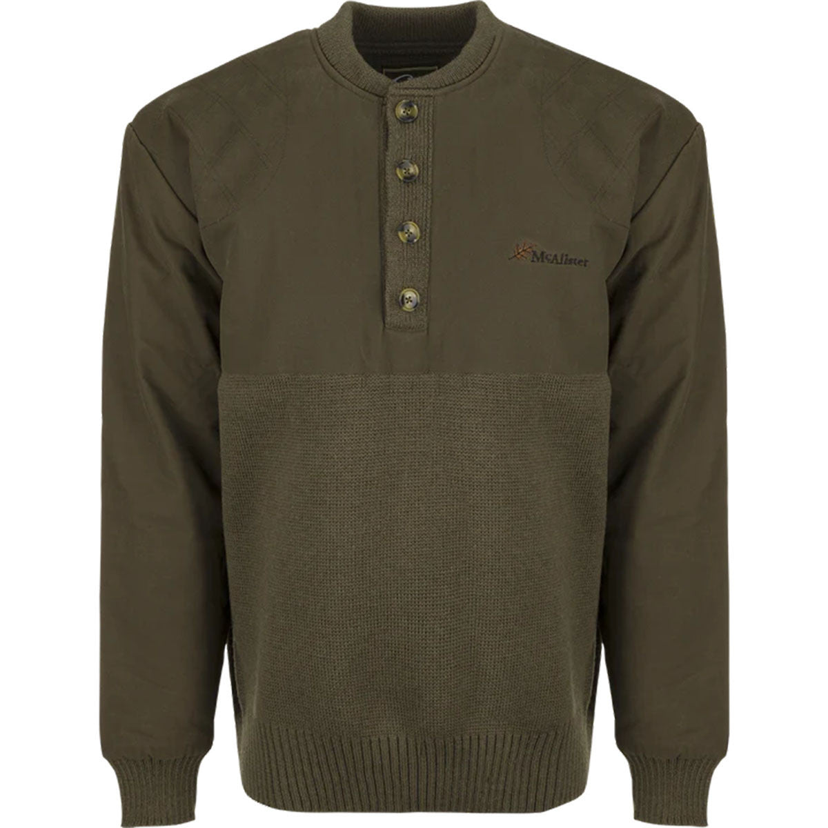 Drake Waterfowl McAlister Waterfowler's Sweater Image in Olive