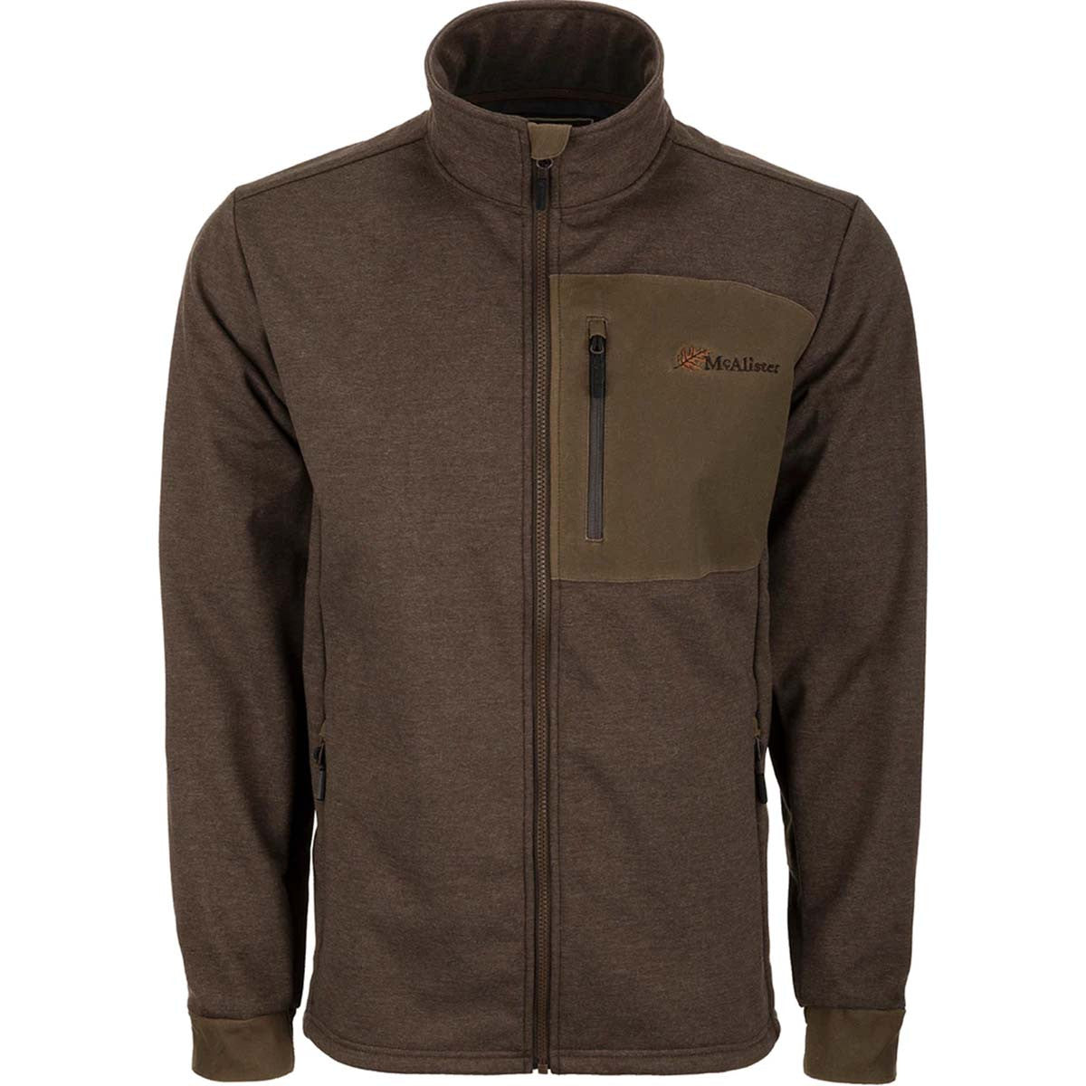 McAlister Heritage Hybrid Windproof Jacket - Tan-Brown image