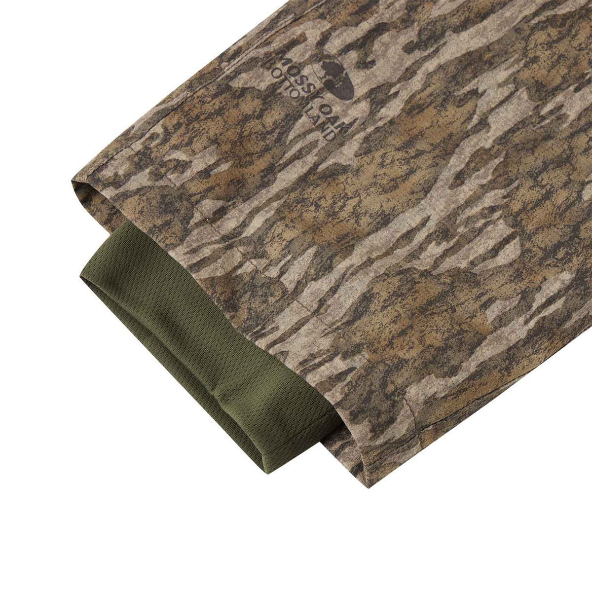 Drake Waterfowl Early Bird Turkey Pants with Insect Repellent Leg Cuff Image in Mossy Oak Bottomland