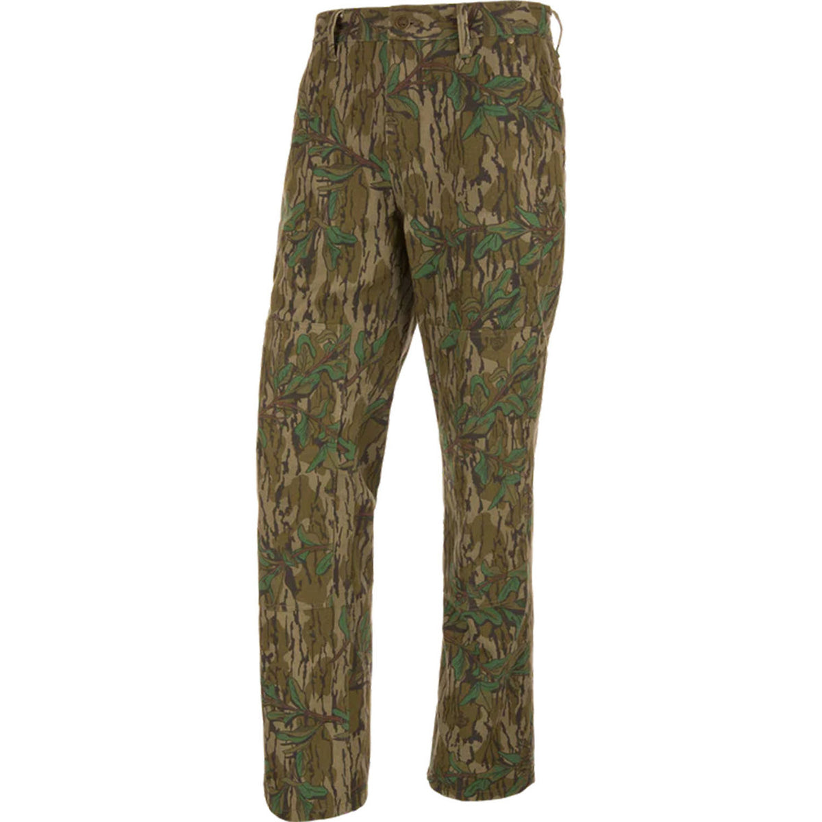 Image of Drake Ol Tom Throwback 80 Field Pant in Mossy oak greenleaf.