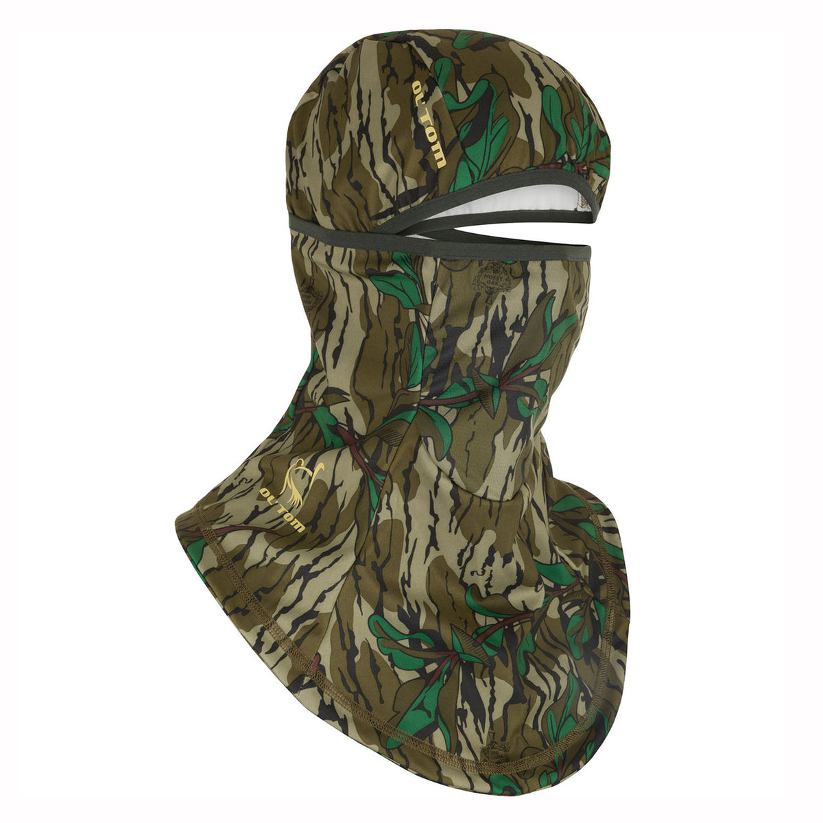 Image of the Drake Waterfowl Early Bird Facemask with Insect Repellent in Mossy Oak Greenleaf